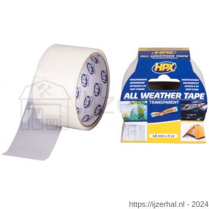 HPX All Weather Tape reparatietape water- en weerbestendig transparant 48 mm x 5 m - L51700216 - afbeelding 1