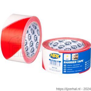 HPX afzetlint wit-rood 50 mm x 100 m - L51700268 - afbeelding 1