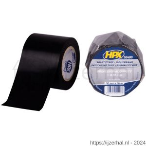 HPX PVC isolatietape zwart 50 mm x 10 m - L51700103 - afbeelding 1