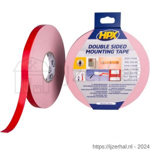 HPX spiegel bevestigingstape wit 19 mm x 25 m - L51700147 - afbeelding 1