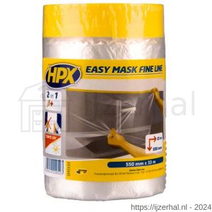 HPX Easy Mask Fine Line afplakfolie 550 mm x 33 m - L51700277 - afbeelding 1