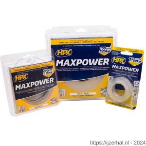 HPX Max Power montage bevestigingstape transparant 19 mm x 2 m - L51700133 - afbeelding 2