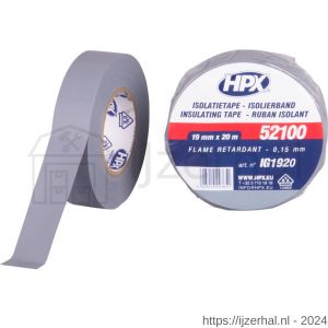 HPX PVC isolatietape VDE grijs 19 mm x 20 m - L51700092 - afbeelding 1