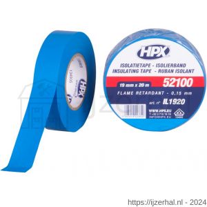 HPX PVC isolatietape VDE blauw 19 mm x 20 m - L51700093 - afbeelding 1