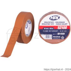 HPX PVC isolatietape VDE bruin 19 mm x 20 m - L51700095 - afbeelding 1