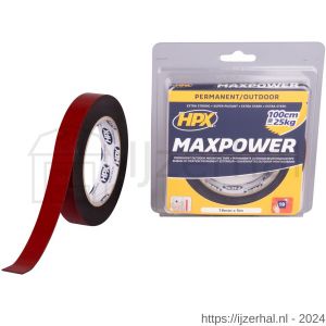 HPX Max Power Outdoor montage bevestigingstape zwart 19 mm x 5 m - L51700137 - afbeelding 1