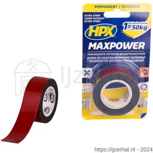 HPX Max Power Outdoor montage bevestigingstape zwart 25 mm x 1,5 m - L51700136 - afbeelding 1