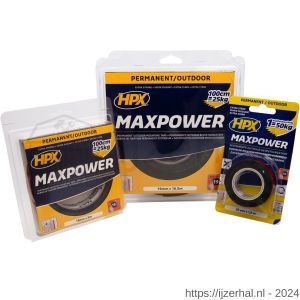 HPX Max Power Outdoor montage bevestigingstape zwart 19 mm x 5 m - L51700137 - afbeelding 2