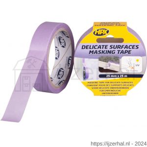 HPX Masking 4800 Delicate Surfaces afplaktape paars 25 mm x 25 m - L51700030 - afbeelding 1