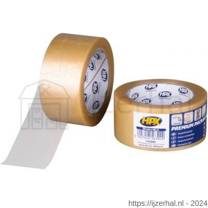 HPX verpakkingstape premium transparant 50 mm x 66 m - L51700300 - afbeelding 1