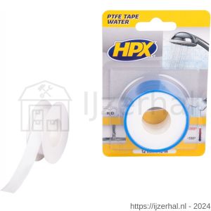 HPX PTFE waterafdichtingstape blister set 2 stuks wit 12 mm x 12 m - L51700003 - afbeelding 1