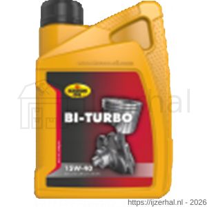Kroon Oil Bi-Turbo 15W-40 minerale motorolie Mineral Multigrades passenger car 1 L flacon - L21500328 - afbeelding 1