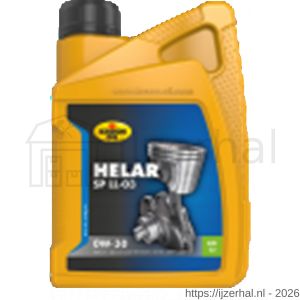 Kroon Oil Helar SP 0W-30 synthetische motorolie Synthetic Multigrades passenger car 1 L flacon - L21500424 - afbeelding 1