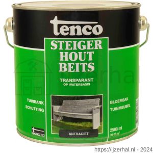 Tenco Steigerhoutbeits dekkend antraciet 2,5 L blik - L40710211 - afbeelding 1