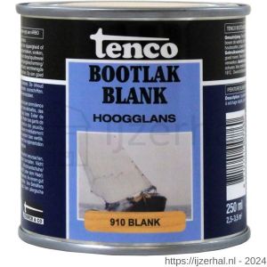 Tenco Bootlak blank 910 blank hoogglans 0,25 L blik - L40710051 - afbeelding 1