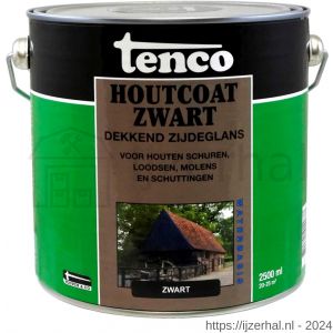 Tenco Houtcoat houtcoating dekkend waterbasis zijdeglans 2,5 L blik - L40710375 - afbeelding 1