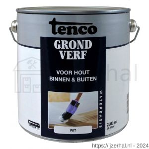 Tenco Grondverf waterbasis wit 2.5 L blik - L40710095 - afbeelding 1