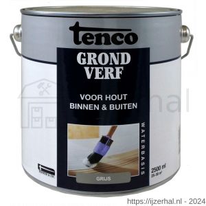 Tenco Grondverf waterbasis grijs 2.5 L blik - L40710097 - afbeelding 1