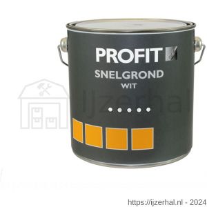 Profit Snelgrond sneldrogende grondverf wit 2.5 L blik - L40710107 - afbeelding 1