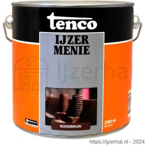 Tenco IJzermenie grondverf roodbruin 2,5 L blik - L40710086 - afbeelding 1