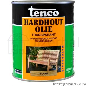 Tenco Hardhoutolie meubelolie waterbasis blank 1 L blik - L40710302 - afbeelding 1