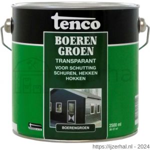 Tenco Boerengroen beits dekkend groen 2,5 L blik - L40710203 - afbeelding 1