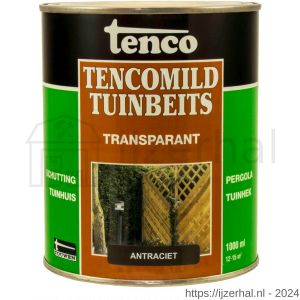 TencoMild tuinbeits transparant antraciet 1 L blik - L40710426 - afbeelding 1