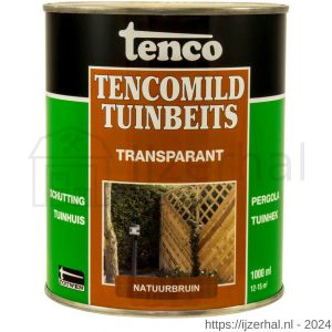 TencoMild tuinbeits transparant natuurbruin 1 L blik - L40710428 - afbeelding 1