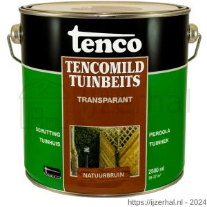 TencoMild tuinbeits transparant natuurbruin 2,5 L blik - L40710429 - afbeelding 1