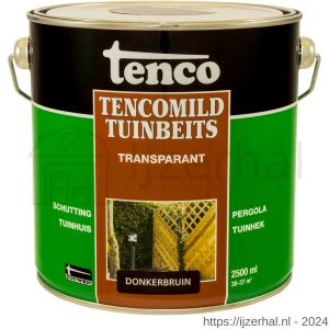 TencoMild tuinbeits transparant donkerbruin 2,5 L blik - L40710285 - afbeelding 1