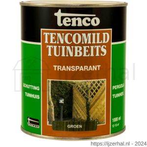 TencoMild tuinbeits transparant groen 1 L blik - L40710286 - afbeelding 1