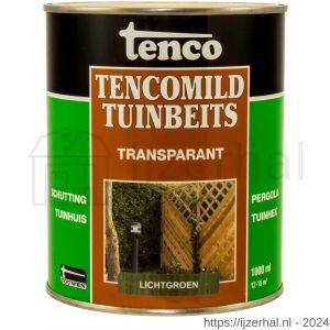 TencoMild tuinbeits transparant lichtgroen 1 L blik - L40710290 - afbeelding 1