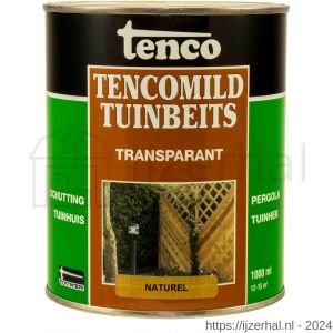 TencoMild tuinbeits transparant naturel 1 L blik - L40710292 - afbeelding 1