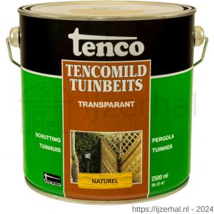 TencoMild tuinbeits transparant naturel 2,5 L blik - L40710293 - afbeelding 1