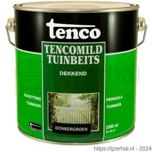 TencoMild houtbeschermingsbeits dekkend donkergroen 2,5 L blik - L40710278 - afbeelding 1