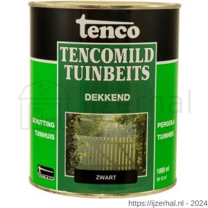 TencoMild houtbeschermingsbeits dekkend zwart 1 L blik - L40710274 - afbeelding 1