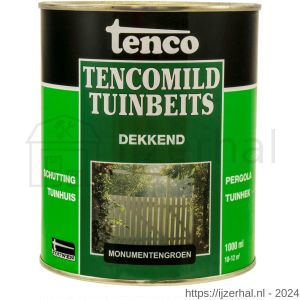 TencoMild houtbeschermingsbeits dekkend monumenten groen 1 L blik - L40710271 - afbeelding 1