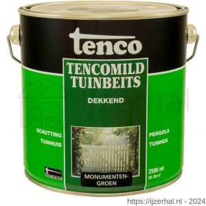 TencoMild houtbeschermingsbeits dekkend monumenten groen 2,5 L blik - L40710279 - afbeelding 1