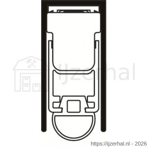 Ellen Matic valdorpel aluminium Uni-Proof 82,8 cm - L51010384 - afbeelding 3