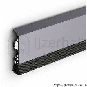 Ellen dorpelprofiel met borstel aluminium Robust met veloursborstel 100 cm - L51010352 - afbeelding 1