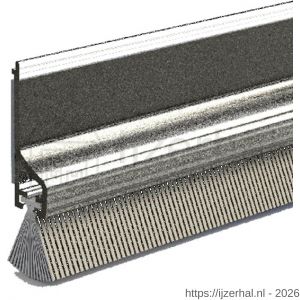Ellen dorpelprofiel met borstel kunststof zelfklevend Comfort transparant 100 cm - L51010360 - afbeelding 1