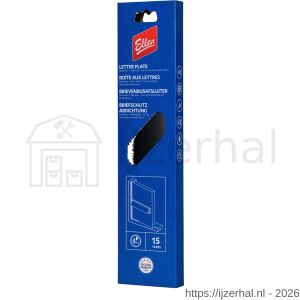Ellen brievenbusafsluiter tochtklep Letter Plate Lid aluminium zwart - L51010419 - afbeelding 2