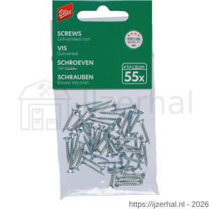 Ellen profiel schroef 2.6x16 mm set 55 stuks - L51010423 - afbeelding 1