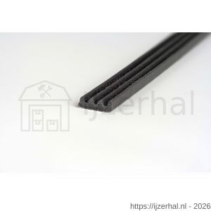 Ellen inbouwprofiel tochtband kunststof zelfklevend Weatherstrip Small kleine kier wit 7.5 m - L51010403 - afbeelding 4