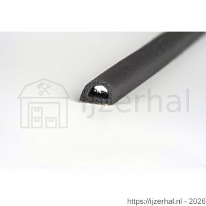 Ellen inbouwprofiel tochtband kunststof zelfklevend Weatherstrip Large grote kier zwart 7.5 m - L51010416 - afbeelding 2