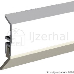 Ellen dorpelprofiel met borstel kunststof Basic wit 100 cm - L51010356 - afbeelding 1