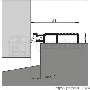 Ellen slijtdorpel profiel Threshold Seal R5 100 cm - L51010347 - afbeelding 2