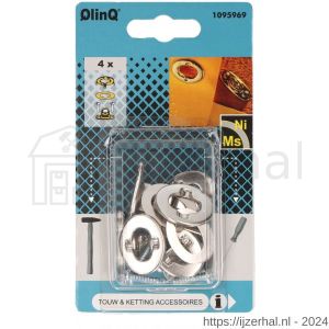 QlinQ tourniquetsluiting vernikkeld set 4 stuks - L40850104 - afbeelding 1