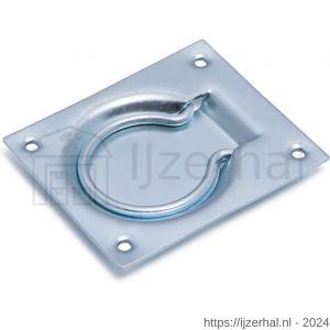 Dulimex DX LKR 075 BV luikring 75x90 mm staal verzinkt - L30202668 - afbeelding 1