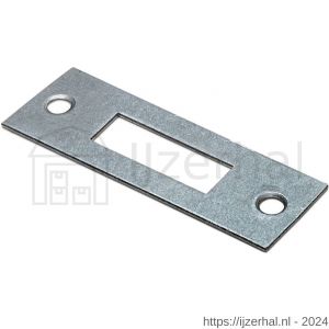 Dulimex DX SLPR KS SS sluitplaat voor kastslot rechte hoeken RVS - L30202098 - afbeelding 1